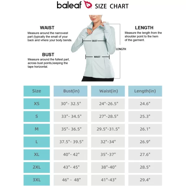 BALEAF Womens Long Sleeve Running Shirts UPF 50 Sun Protection Full Zip Athletic Jackets Lightweight Zipper PocketsSky Blue