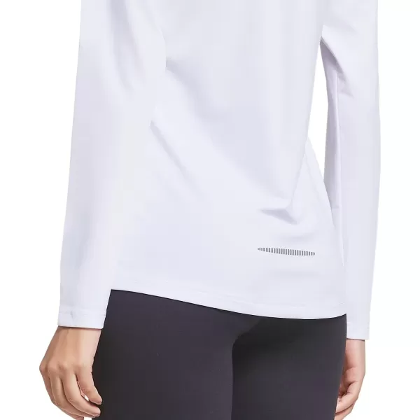 BALEAF Womens Long Sleeve Running Shirts Workout Tops Athletic Active Quick Dry Soft LightweightAwhite