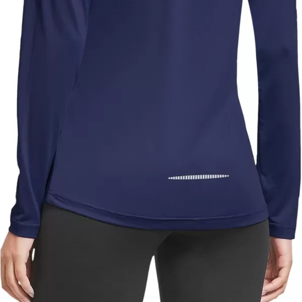 BALEAF Womens Long Sleeve Running Shirts Workout Tops Athletic Active Quick Dry Soft LightweightNavy