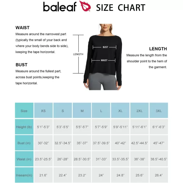 BALEAF Womens Long Sleeve Workout Shirts Loose Fit Super Soft Yoga Athletic Casual Tops with Boatneck Thumb HoleBlack