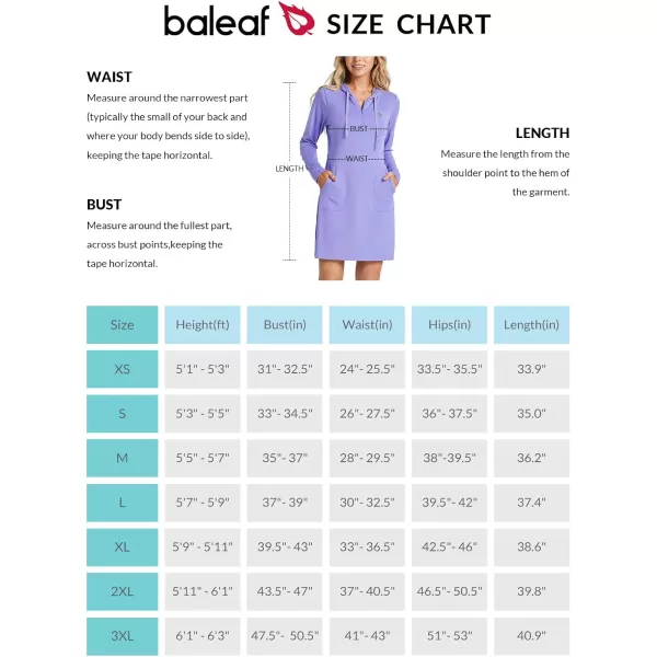 BALEAF Womens Long Sleeve Zip Beach Coverup UPF 50 Sun Protection Hooded Cover Up Shirt Dress with PocketsPurple