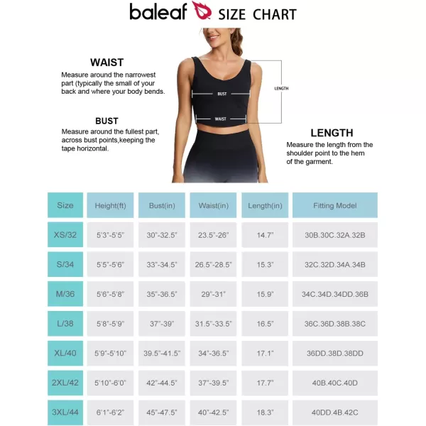 BALEAF Womens Longline Sports Bra Padded Tank Top Yoga Workout Fitness Athletic V Neck Crop Tank TopsBALEAF Womens Longline Sports Bra Padded Tank Top Yoga Workout Fitness Athletic V Neck Crop Tank Tops