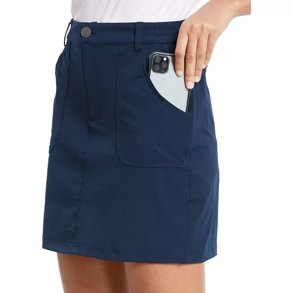 BALEAF Womens Outdoor Skort UPF 50 Active Athletic Skort Casual Skort Skirt with Zip Pockets Hiking GolfBlue