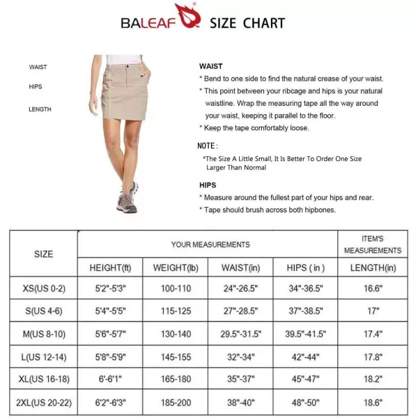 BALEAF Womens Outdoor Skort UPF 50 Active Athletic Skort Casual Skort Skirt with Zip Pockets Hiking GolfBlue