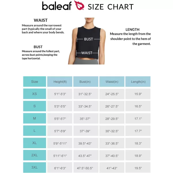 BALEAF Womens Pima Cotton Crop Tank Tops Muscle Tank Sleeveless Workout Tops Athletic Running ShirtsBlack