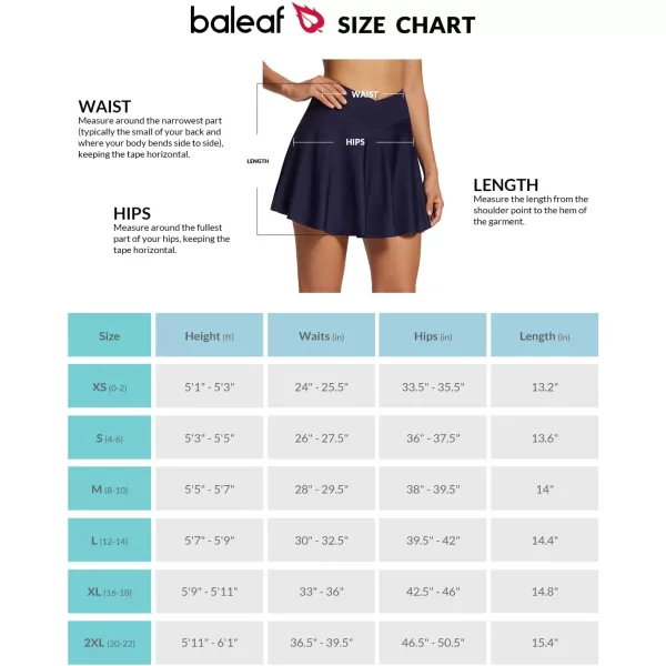 BALEAF Womens Pleated Tennis Skirts Athletic Golf Skorts Skirts with Shorts Pockets for Running Workout SportsCrossoverdark Blue01