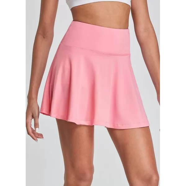 BALEAF Womens Pleated Tennis Skirts Athletic Golf Skorts Skirts with Shorts Pockets for Running Workout SportsLight Pink