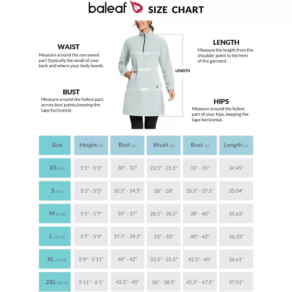 BALEAF Womens Polar Fleece Dress Long Vest Sweatshirt Tunic Dress Quarter Zip Pullover Winter Outfits PocketLight Grey