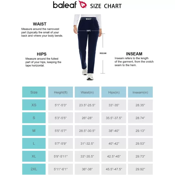 BALEAF Womens Polar Fleece Pants Thermal Cold Winter Lightweight Elastic Waist Sweatpants with PocketNavy Blue