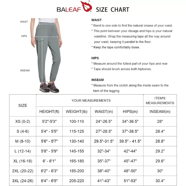 BALEAF Womens Quick Dry Hiking Pants Lightweight Drawstring Joggers Zipped Pockets Running Workout PantsBALEAF Womens Quick Dry Hiking Pants Lightweight Drawstring Joggers Zipped Pockets Running Workout Pants