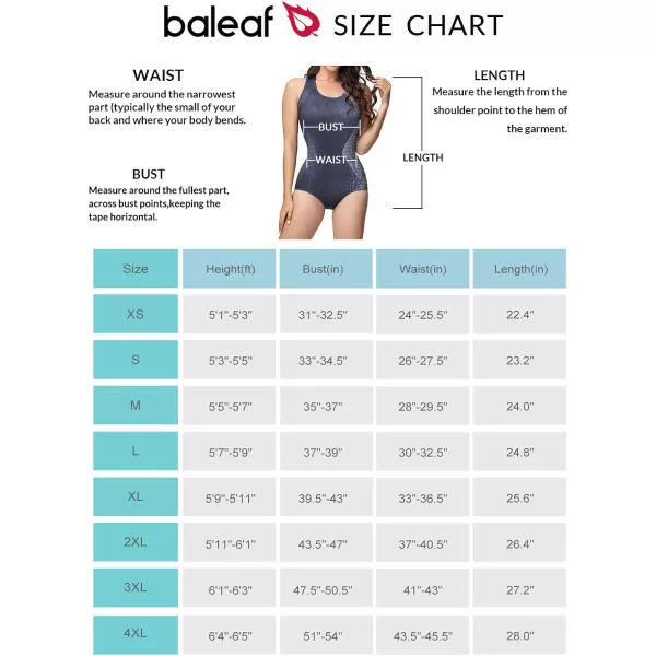 BALEAF Womens Racerback Athletic One Piece Modest Bathing SuitAstarry Sky