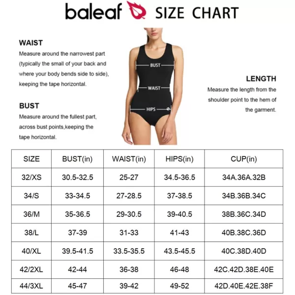 BALEAF Womens Racerback Athletic One Piece Modest Bathing SuitRed