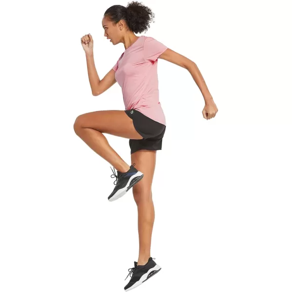 BALEAF Womens Short Sleeve Running Workout Shirts Athletic Tops Lightweight Quick Dry Training Yoga CrewneckPink