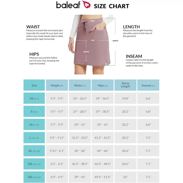 BALEAF Womens Skorts Skirts 20 Knee Length Cotton Casual High Waist Drawstring Modest Golf Skort with PocketBurlwood