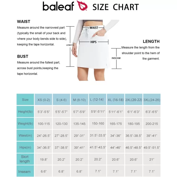 BALEAF Womens Skorts Skirts 20 Knee Length Cotton Casual High Waist Drawstring Modest Golf Skort with PocketWhite