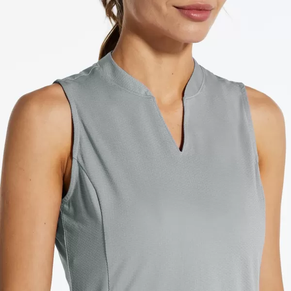 BALEAF Womens Sleeveless Golf Tennis Shirts Lightweight Quick Dry VNeck TankGray