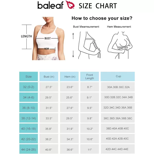 BALEAF Womens Sports Bras Strappy Padded Low Impack Workout Bras Cross Back Yoga BralettesWhite