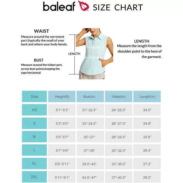 BALEAF Womens Sun Protection Shirts Sleeveless UPF 50 UV SPF Hiking Shirt Button Down Quick DryGreen