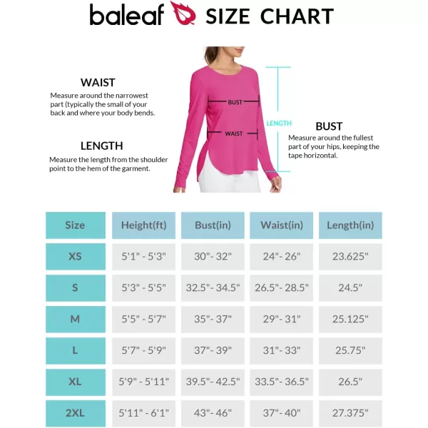 BALEAF Womens Sun Shirts UPF 50 Long Sleeve Hiking Tops Lightweight Quick Dry UV Protection Outdoor Clothing2023light Purple