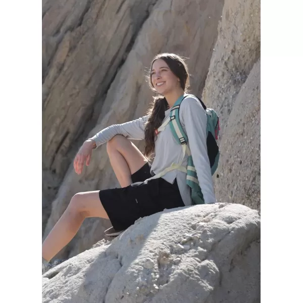 BALEAF Womens Sun Shirts UPF 50 Long Sleeve Hiking Tops Lightweight Quick Dry UV Protection Outdoor ClothingGrey