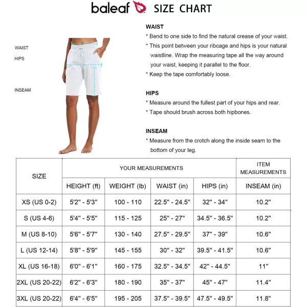 BALEAF Womens Sweat Shorts Long Cotton Bermuda Basketball Summer Casual Workout Walking Drawstring Shorts with PocketsAwhite