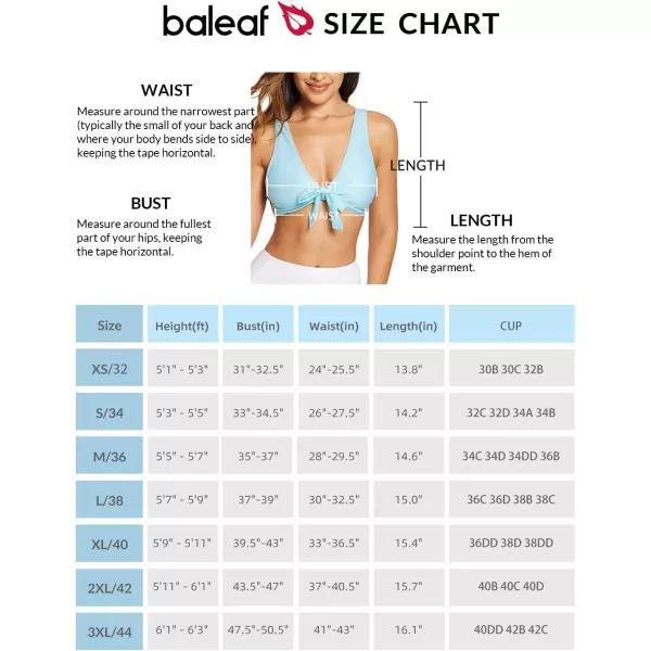 BALEAF Womens Swim Bra Full Coverage Push Up Bikini Tops Knot Front Crisscross Swimsuit Bathing Suit Top Built in BraGreen