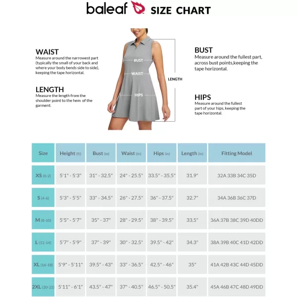 BALEAF Womens Tennis Athletic Dress Golf Dresses for Women with Shorts Sleeveless 4 Pockets Active WorkoutPolo Collargray