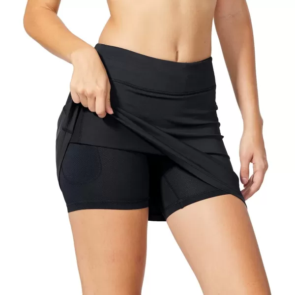 BALEAF Womens Tennis Skirt Golf Athletic with Shorts Pockets Running Workout SportsBlack