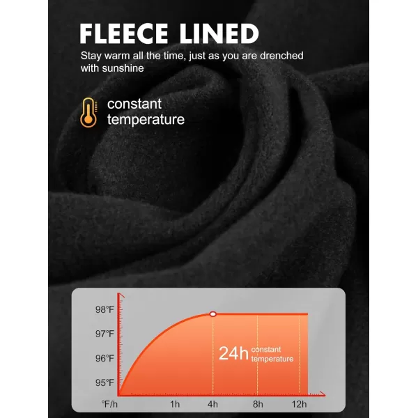 BALEAF Womens Thermal Fleece Pullover Tops Half Zip Thumbholes Winter Long Sleeve Running Jacket Cold WeatherA01black