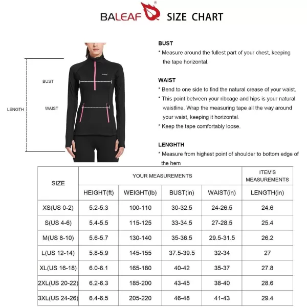 BALEAF Womens Thermal Fleece Pullover Tops Half Zip Thumbholes Winter Long Sleeve Running Jacket Cold WeatherA04white