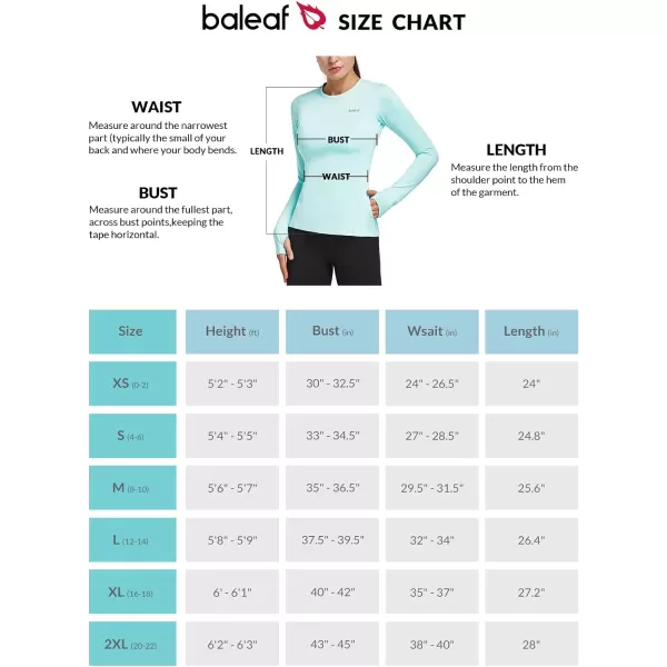 BALEAF Womens Thermal Fleece Tops Long Sleeve Running Workout Shirt Thumbholes Zipper Pocket Pullover Cold WeatherAqua