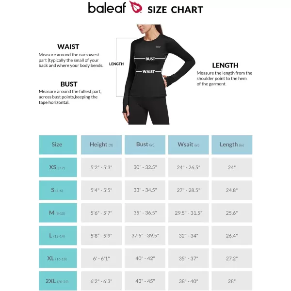 BALEAF Womens Thermal Fleece Tops Long Sleeve Running Workout Shirt Thumbholes Zipper Pocket Pullover Cold WeatherBlack