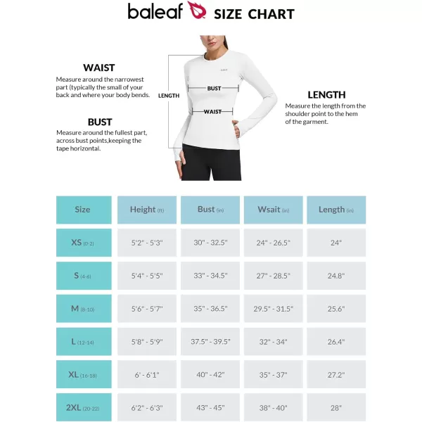 BALEAF Womens Thermal Fleece Tops Long Sleeve Running Workout Shirt Thumbholes Zipper Pocket Pullover Cold WeatherWhite