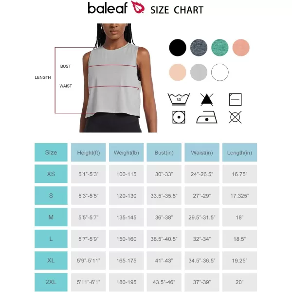 BALEAF Womens Tops Workout Tank Top Crop Tops Cropped Athletic Gym Muscle Shirts Yoga TrendyHeather Gray