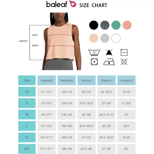 BALEAF Womens Tops Workout Tank Top Crop Tops Cropped Athletic Gym Muscle Shirts Yoga TrendyPink