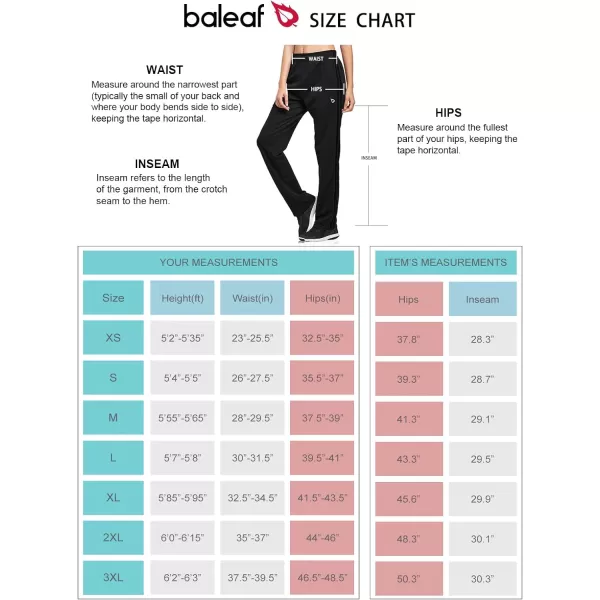 BALEAF Womens Track Pants Athletic Jogging Sweatpants Zipper Pockets WarmUp Sports Running PantsBlackBlack