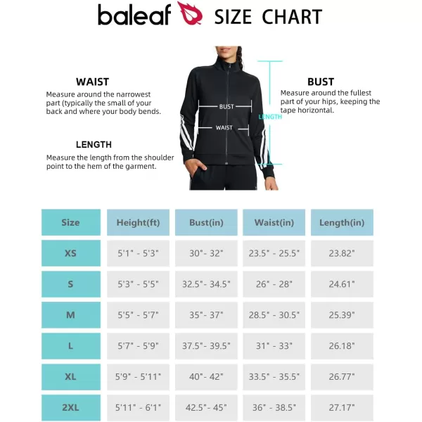 BALEAF Womens Track Pants Athletic Jogging Sweatpants Zipper Pockets WarmUp Sports Running PantsBlackjacket