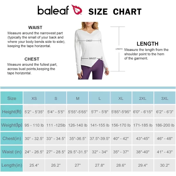 BALEAF Womens UPF 50 Sun Protection Outdoor Swim Shirts V Neck Long Sleeve Rash Guards with ThumbholesBALEAF Womens UPF 50 Sun Protection Outdoor Swim Shirts V Neck Long Sleeve Rash Guards with Thumbholes