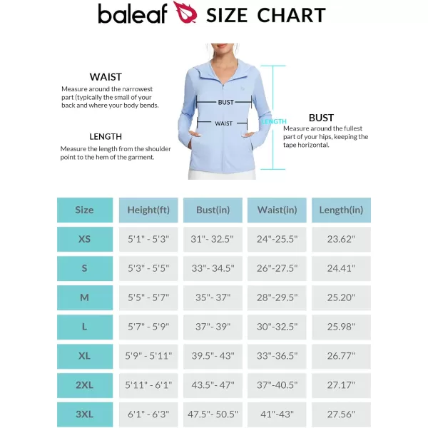 BALEAF Womens UPF 50 Sun Protection Shirts SPF Jacket UV Cooling Hoodie Long Sleeve Summer Clothing for Outdoor HikingKentucky Blue