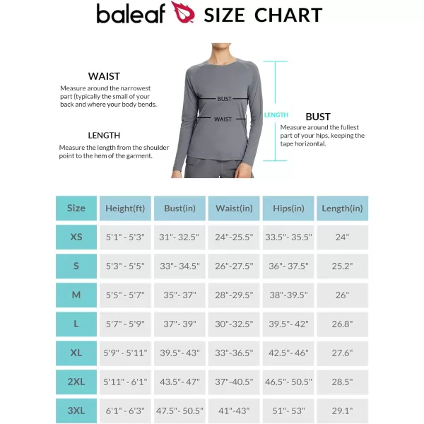 BALEAF Womens UPF 50 Sun Shirts Long Sleeve UV Protection Rash Guard Lightweight Quick Dry SPF Hiking Tops Outdoor03upgrade Light Grey