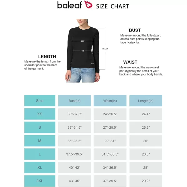 BALEAF Womens UPF 50 Sun Shirts Long Sleeve UV Protection Rash Guard Lightweight Quick Dry SPF Hiking Tops Outdoor2 Packblack