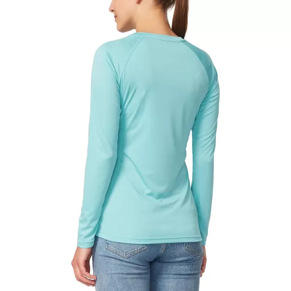 BALEAF Womens UPF 50 Sun Shirts Long Sleeve UV Protection Rash Guard Lightweight Quick Dry SPF Hiking Tops OutdoorA01light Green