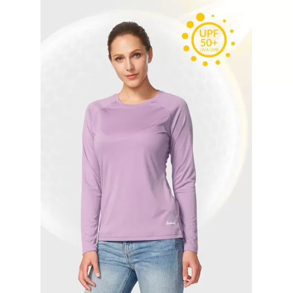 BALEAF Womens UPF 50 Sun Shirts Long Sleeve UV Protection Rash Guard Lightweight Quick Dry SPF Hiking Tops OutdoorA01purple