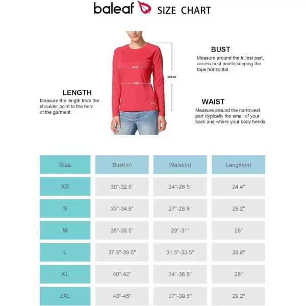 BALEAF Womens UPF 50 Sun Shirts Long Sleeve UV Protection Rash Guard Lightweight Quick Dry SPF Hiking Tops OutdoorA01rouge Red