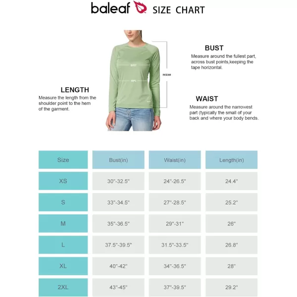 BALEAF Womens UPF 50 Sun Shirts Long Sleeve UV Protection Rash Guard Lightweight Quick Dry SPF Hiking Tops OutdoorA01sage