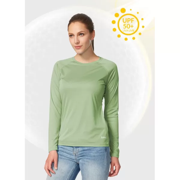 BALEAF Womens UPF 50 Sun Shirts Long Sleeve UV Protection Rash Guard Lightweight Quick Dry SPF Hiking Tops OutdoorA01sage