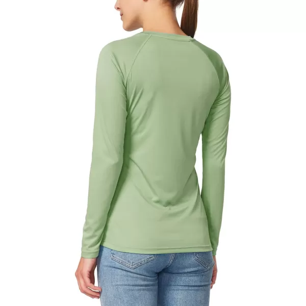 BALEAF Womens UPF 50 Sun Shirts Long Sleeve UV Protection Rash Guard Lightweight Quick Dry SPF Hiking Tops OutdoorA01sage