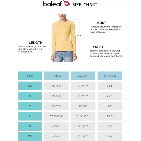 BALEAF Womens UPF 50 Sun Shirts Long Sleeve UV Protection Rash Guard Lightweight Quick Dry SPF Hiking Tops OutdoorA01yellow