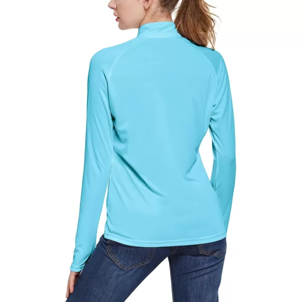 BALEAF Womens UPF 50 Sun Shirts Long Sleeve UV Protection Rash Guard Lightweight Quick Dry SPF Hiking Tops OutdoorA03blue