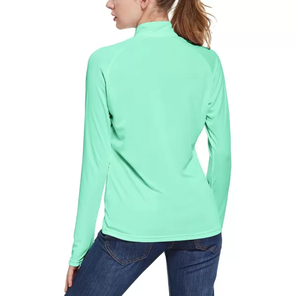 BALEAF Womens UPF 50 Sun Shirts Long Sleeve UV Protection Rash Guard Lightweight Quick Dry SPF Hiking Tops OutdoorA03light Green